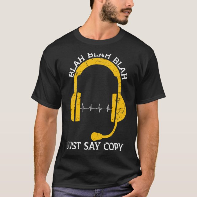 Camiseta Sólo diga Copiar Operadores de Envío de Emergencia (Anverso)