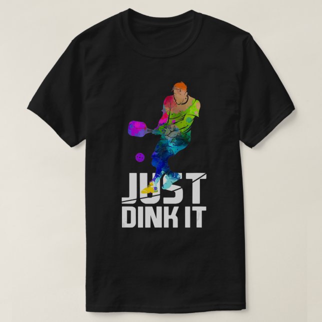 Camiseta Sólo Dink it Funny Pickleball Gige Watercolor (Diseño del anverso)