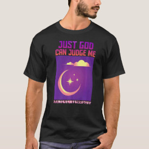 Camiseta Sólo Dios me puede juzgar la onda de vapor estétic