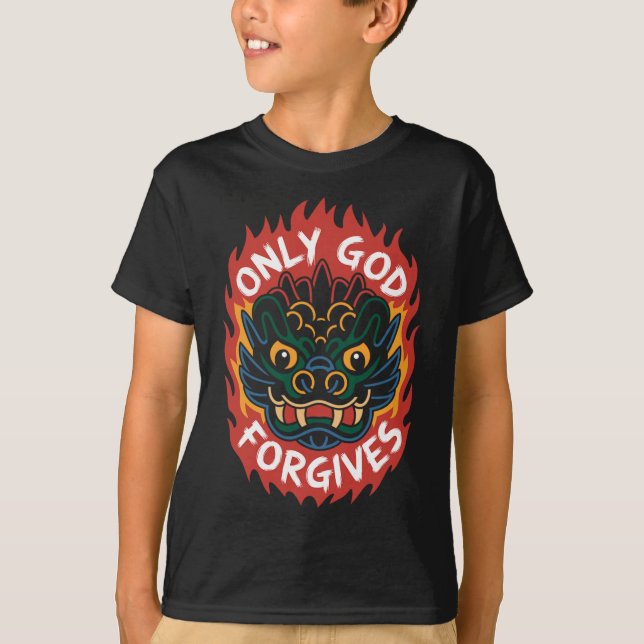 Camiseta sólo Dios Perdona1 (Anverso)