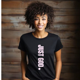 Camiseta Sólo Dios. -Rosa