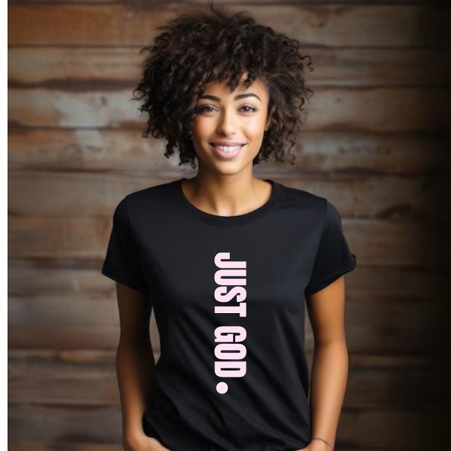Camiseta Sólo Dios. -Rosa (Subido por el creador)