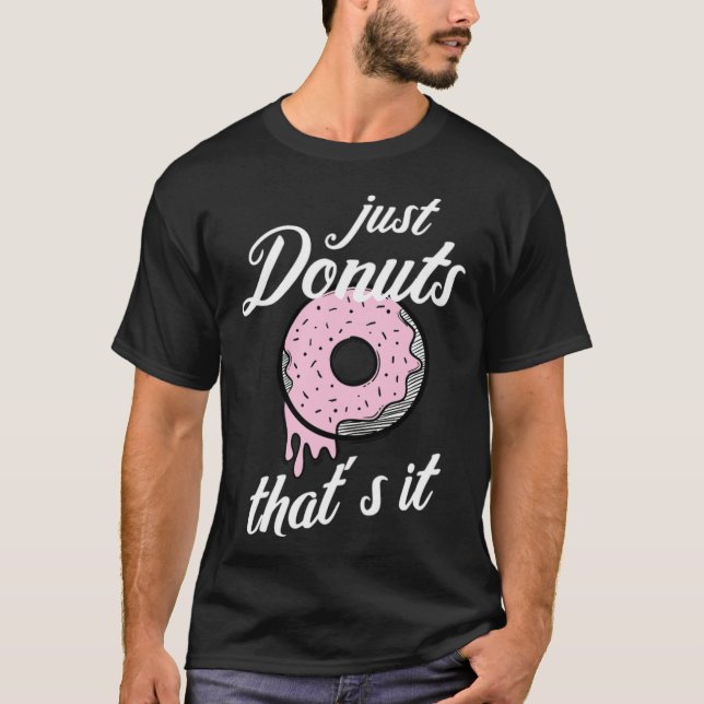 Camiseta Sólo donuts que trata a pirata de cumpleaños perso (Anverso)