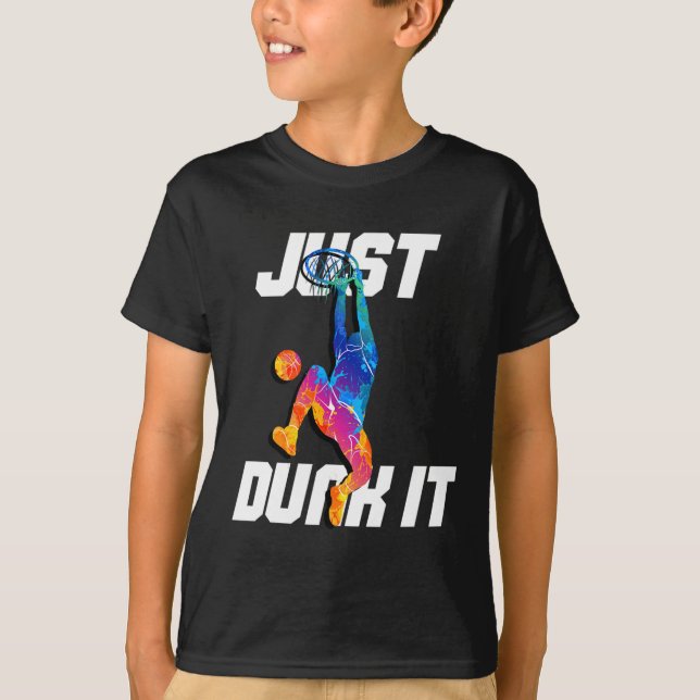 Camiseta ¡Sólo Dunk! Slam Dunk, jugador de baloncesto (Anverso)