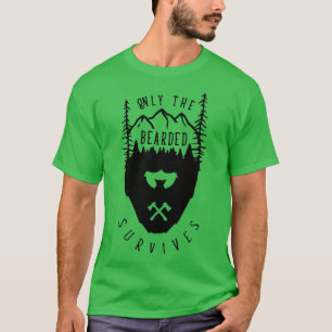 Camiseta Sólo el barbudo sobrevive a SLOGAN