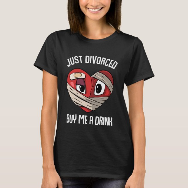 Camiseta Solo el divorcio me compra un trago Divorcio (Anverso)
