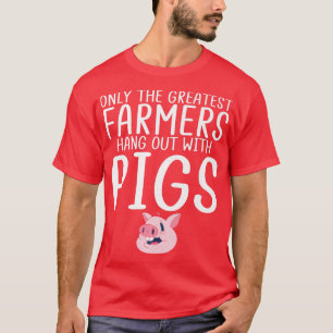 Camiseta Sólo el granjero más granjero cuelga con la granja