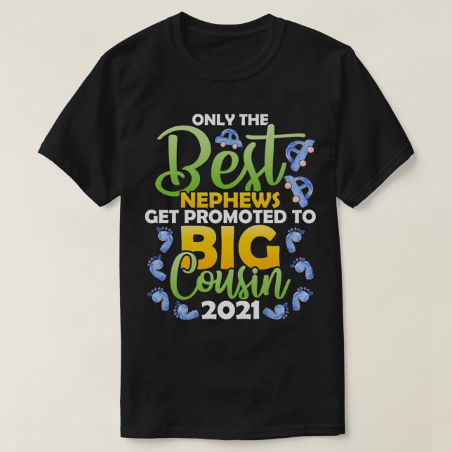 Camiseta Sólo El Mejor Sobrino Se Promociona A Gran Primo 2 (Diseño del anverso)