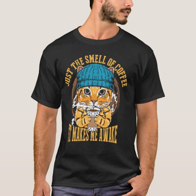 Camiseta Sólo el olor a café (Anverso)