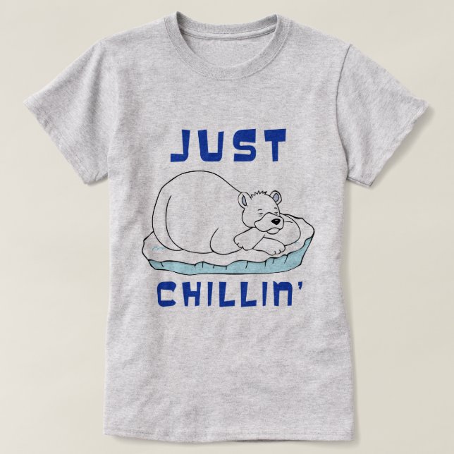 Camiseta Solo el oso polar chillin (Diseño del anverso)