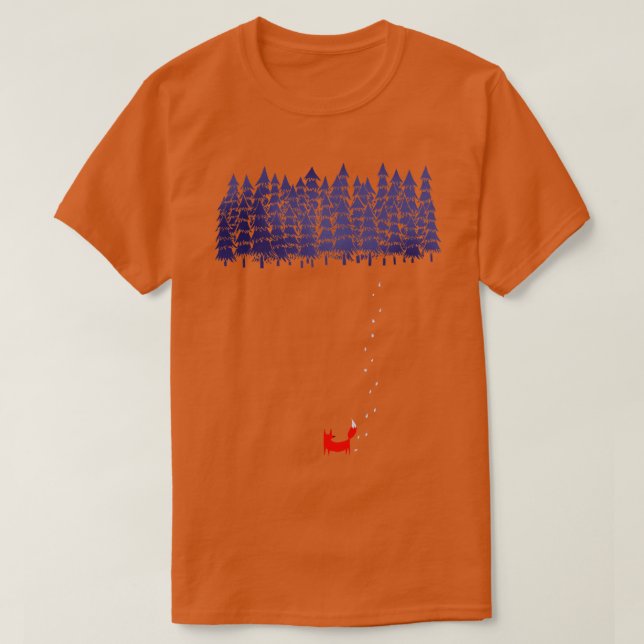 Camiseta Solo En El Bosque (Diseño del anverso)