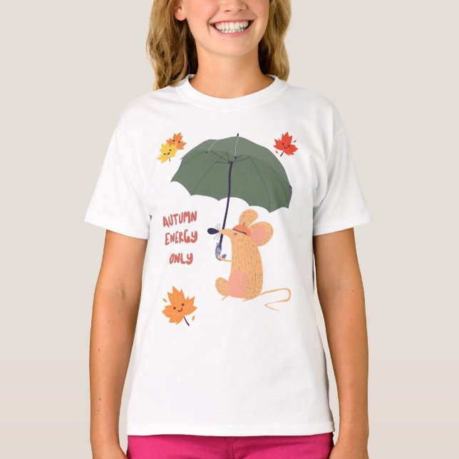 Camiseta Solo energía otoñal (Anverso)