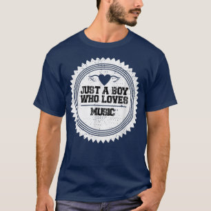 Camiseta Solo es un chico al que le gusta el diseño musical