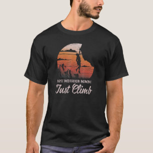 Camiseta Sólo escalar la pared de Bouldering Montañas Alpin