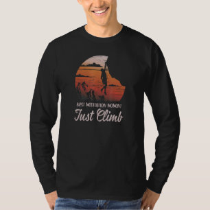 Camiseta Sólo escalar la pared de Bouldering Montañas Alpin