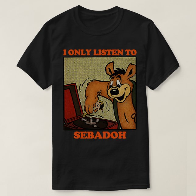 Camiseta Sólo Escucho El Diseño De Cómics Retro De Sebadoh (Diseño del anverso)