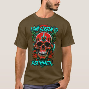 Camiseta Sólo escucho la muerte metalizado