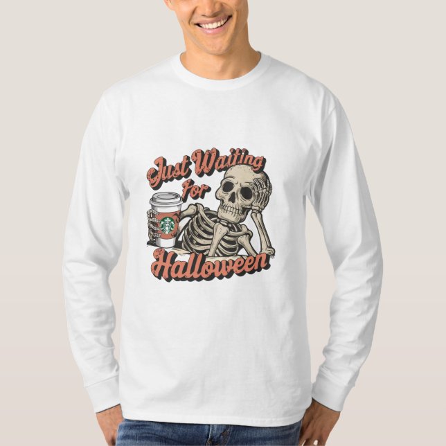 CAMISETA SOLO ESPERANDO A HALLOWEEN (Anverso)