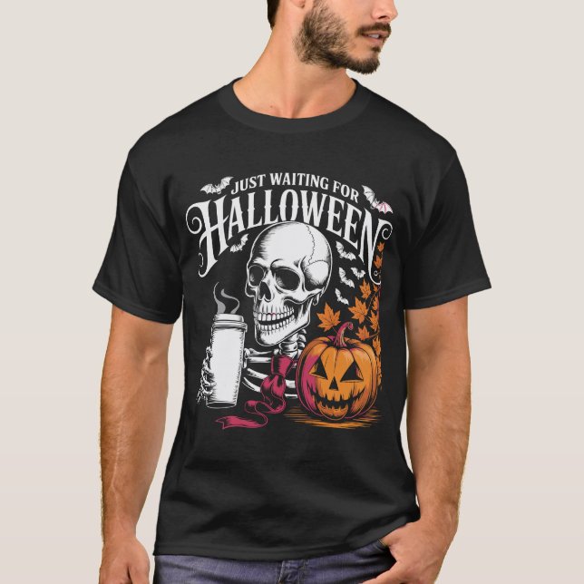 Camiseta Solo Esperando Halloween (Anverso)