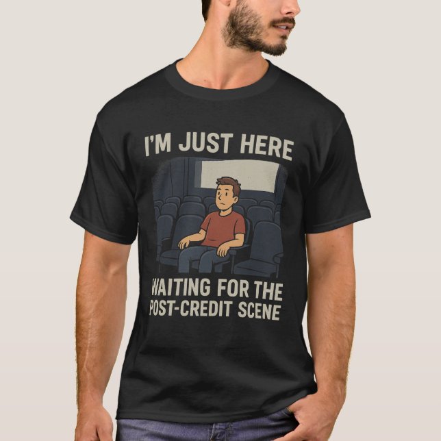 Camiseta Solo Esperando La Escena De Crédito Post (Anverso)