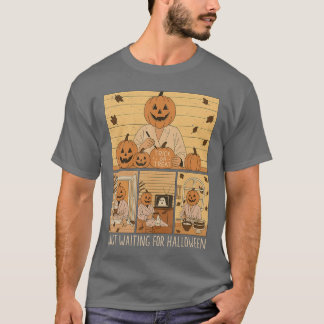 Camiseta Solo Esperando Para Calabaza De Halloween Hombres