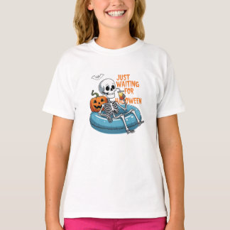 Camiseta Solo Esperando para Halloween – Divertido Espeluzn