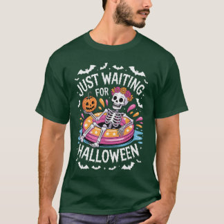 Camiseta Sólo Esperando Por Halloween 1 2