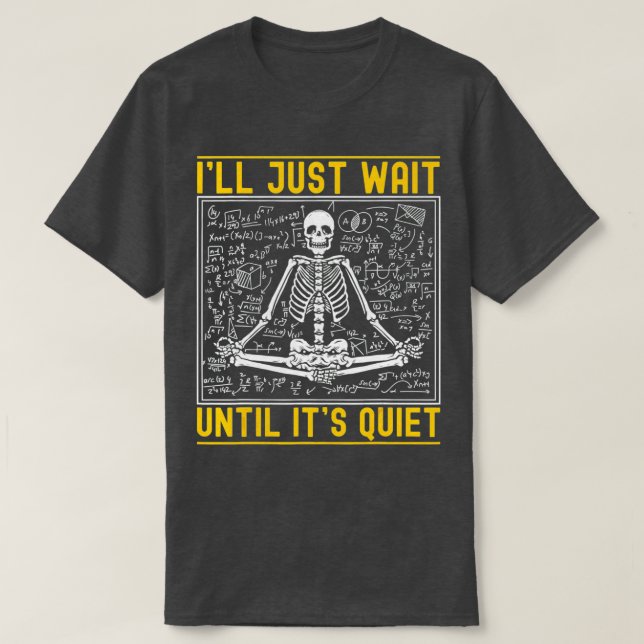 Camiseta Sólo Esperaré A Que Su Silencioso Profesor De Esqu (Diseño del anverso)