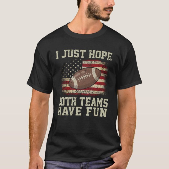Camiseta Solo Espero Que Ambos Equipos Tengan Hombres Diver (Anverso)