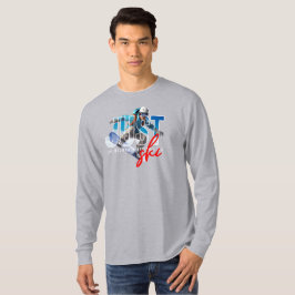Camiseta Solo esquí | Larga manga de los hombres
