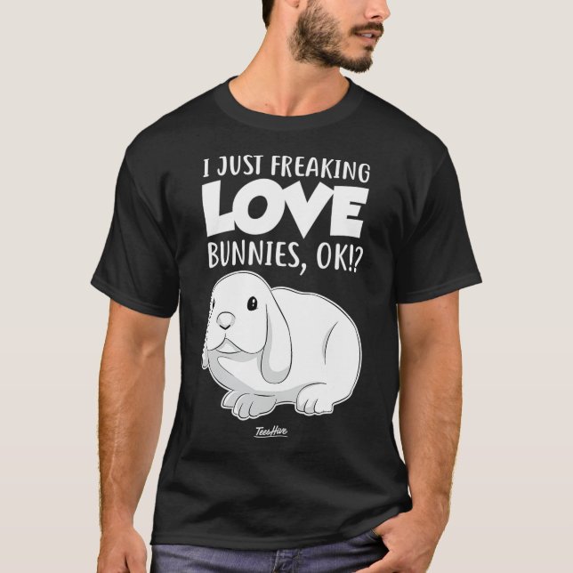 Camiseta Solo estoy ansioso por los conejitos de amor (Anverso)