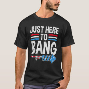 Camiseta Sólo estoy aquí con los hombres de los petardos de