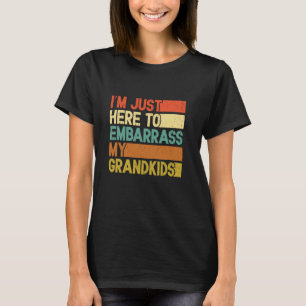 Camiseta Sólo estoy aquí para avergonzar a mis nietos, dive