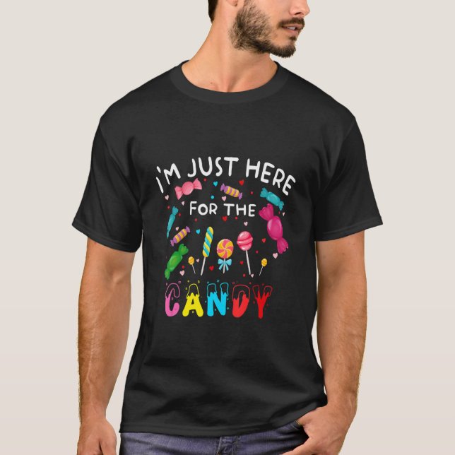 Camiseta Sólo estoy aquí para el Candy Easter Egg Bunny Cho (Anverso)