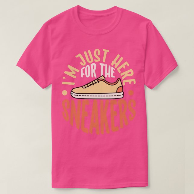 Camiseta Sólo estoy aquí para el colector de zapatos de las (Diseño del anverso)