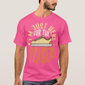 Camiseta Sólo estoy aquí para el colector de zapatos de las