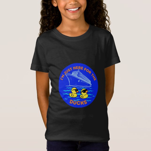 Camiseta Sólo estoy aquí para el crucero de los Ducks (Anverso)