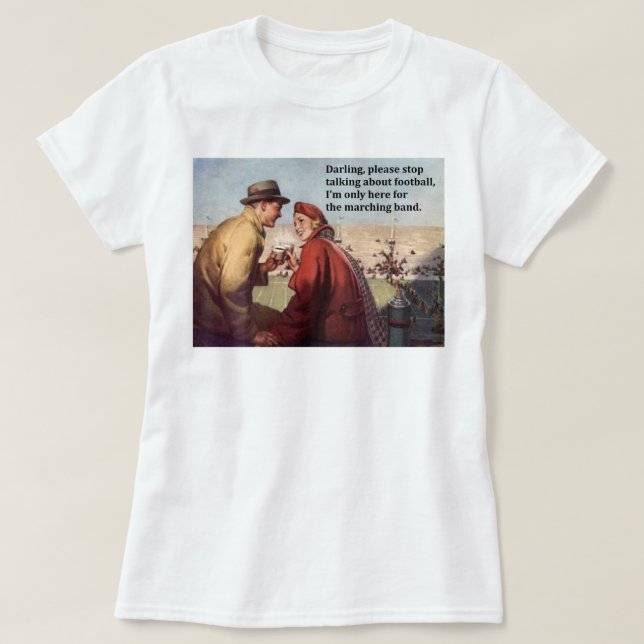 Camiseta Sólo estoy aquí para el partido de la banda de mar (Diseño del anverso)