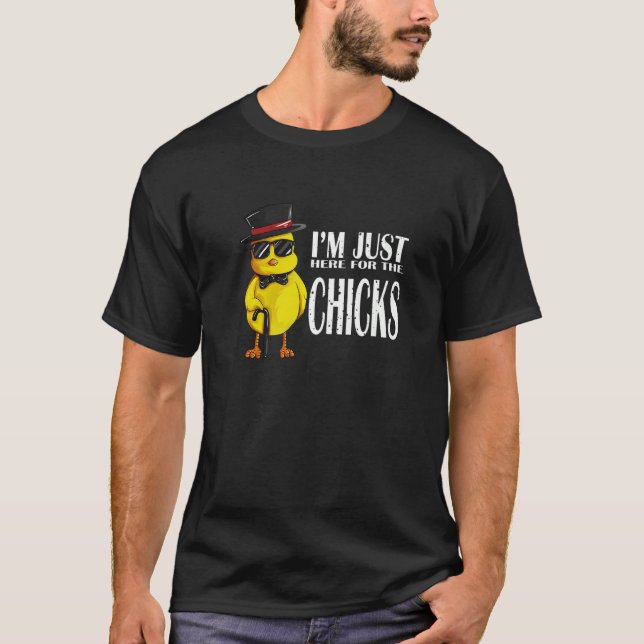 Camiseta Solo estoy aquí para el pollo de pollo (Anverso)