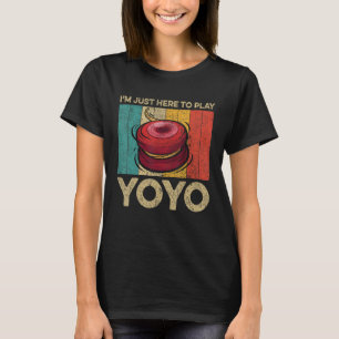 Camiseta Solo estoy aquí para jugar a tu divertida vendimia