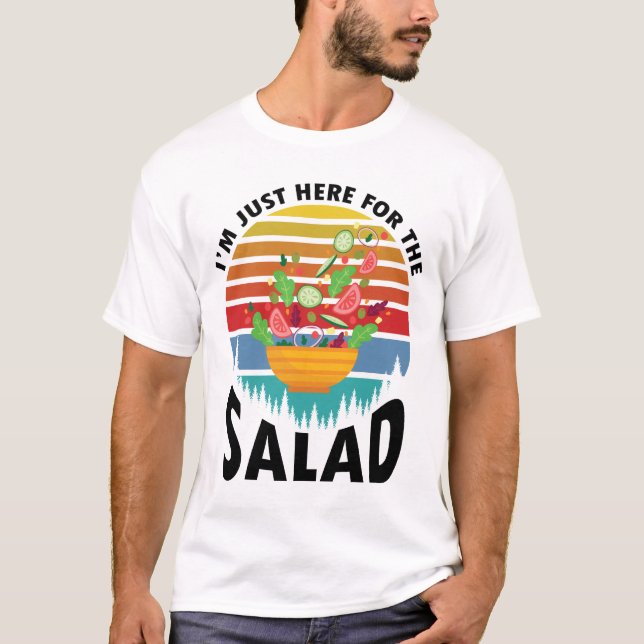 Camiseta Sólo estoy aquí para la divertida parrillada de ba (Anverso)