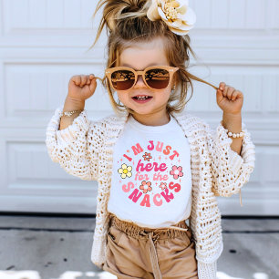 Camiseta Sólo estoy aquí para la fiesta de la flor retro