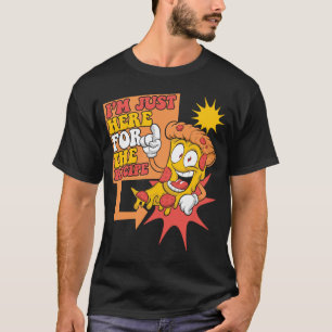 Camiseta Sólo estoy aquí para la receta del chef Baker Pizz