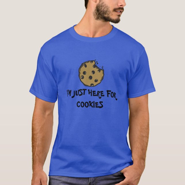 Camiseta Solo estoy aquí para las galletas (Anverso)