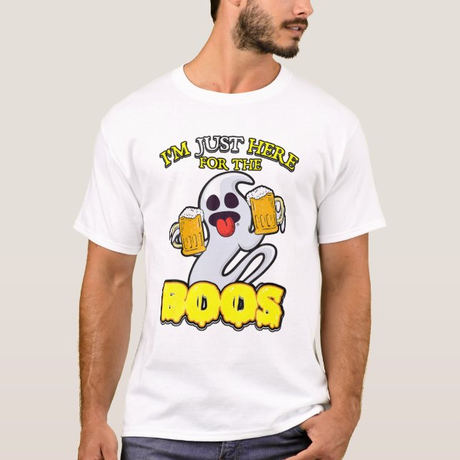 Camiseta Sólo estoy aquí para los chicos - Cerveza más fant (Anverso)