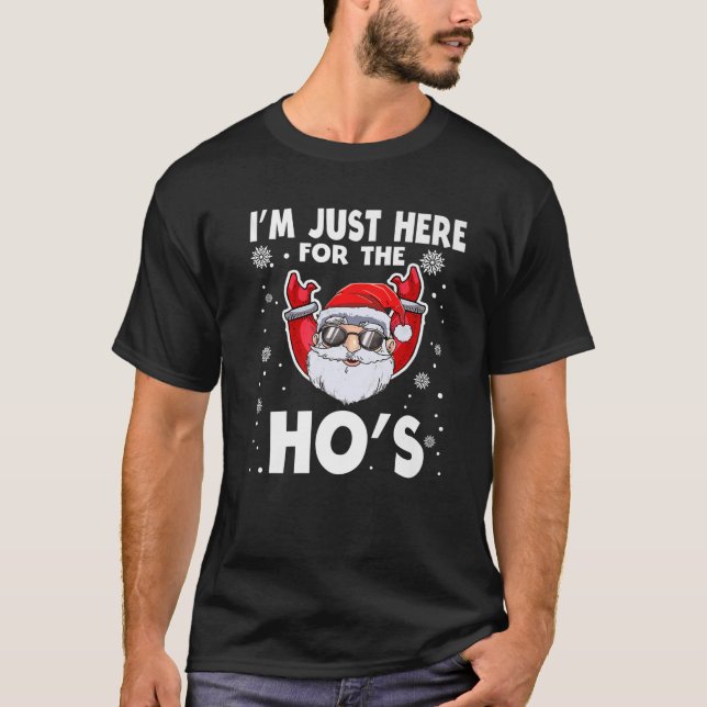 Camiseta Solo estoy aquí para los divertidos Navidades de H (Anverso)