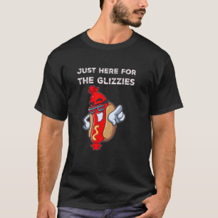Camiseta Sólo estoy aquí para los glizzies el gracioso 4 de