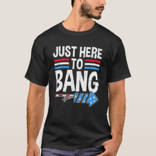 Camiseta Sólo estoy aquí para los hombres de los petardos d
