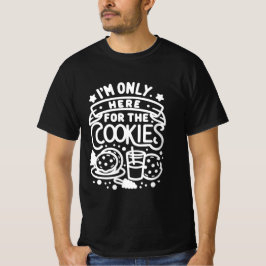 Camiseta Sólo estoy aquí para los Navidades de cookies