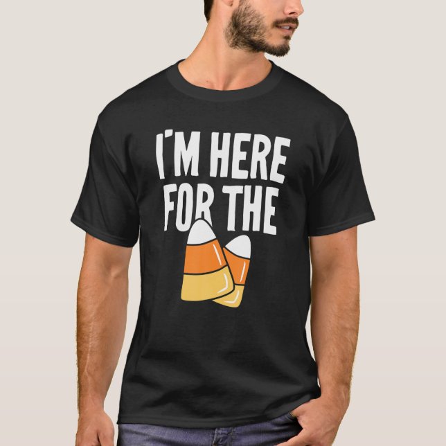 Camiseta Solo estoy aquí para los niños adultos graciosos d (Anverso)